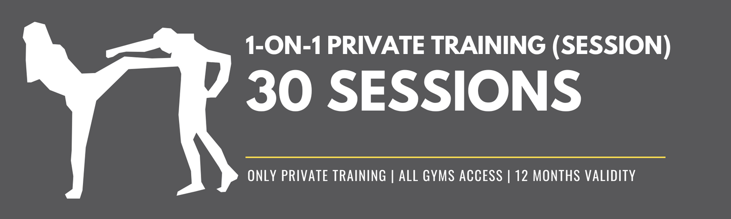 Private Training (1-ON-1) - 30 Sessions | Valid 12 Months