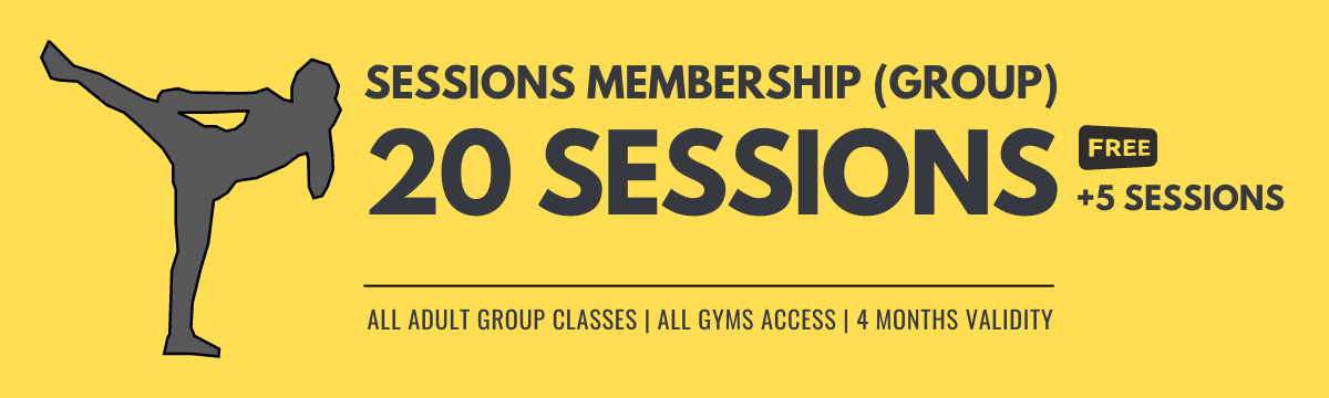 Group Membership (Session) - 20 Sessions + Free 5 sessions | Valid 4 months