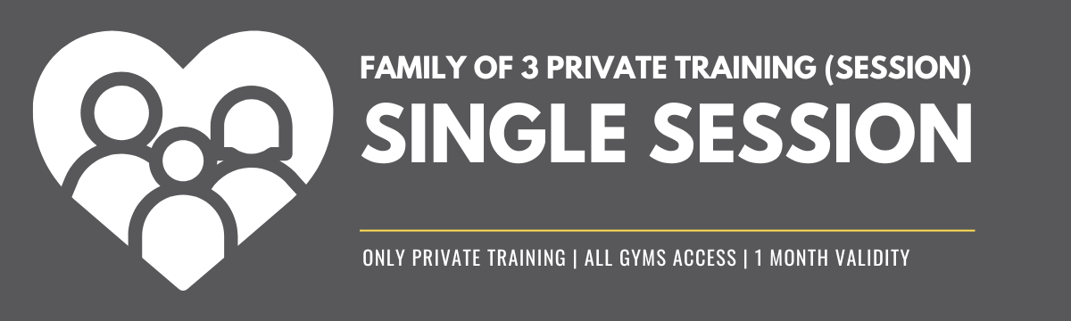 Family of 3 Private Training - 1 Session | Valid 1 Month