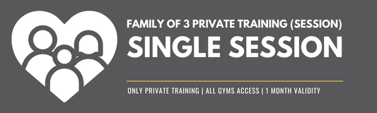 Family of 3 Private Training - 1 Session | Valid 1 Month